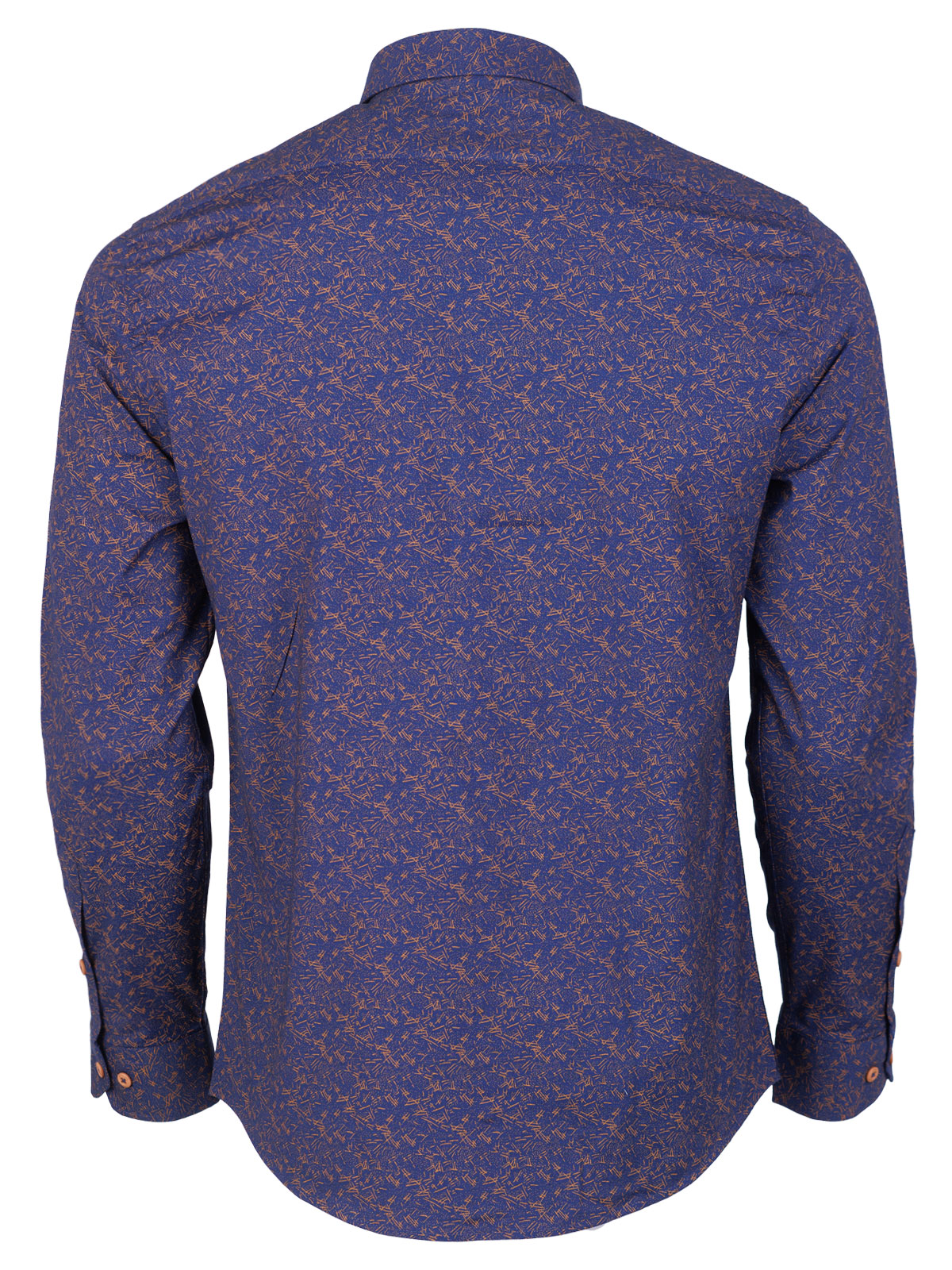 Dark blue shirt with brown figures - 21610 € 44.43 img2