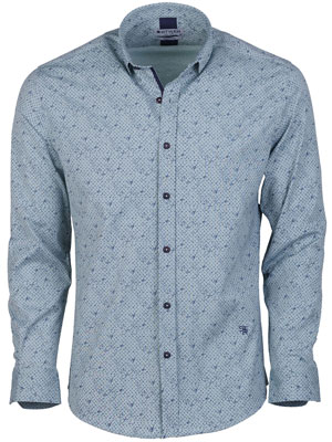 Ανδρικό πουκάμισο σε χρώμα μέντας-21613-€ 44.43