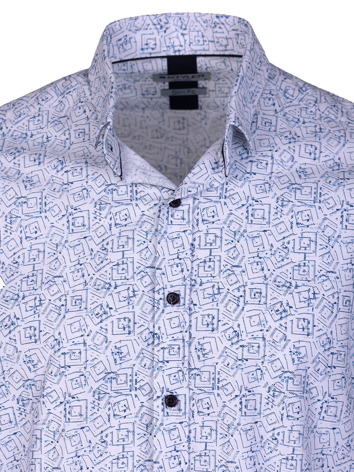 Mens shirt with light blue squares - 21626 € 47.24 img3