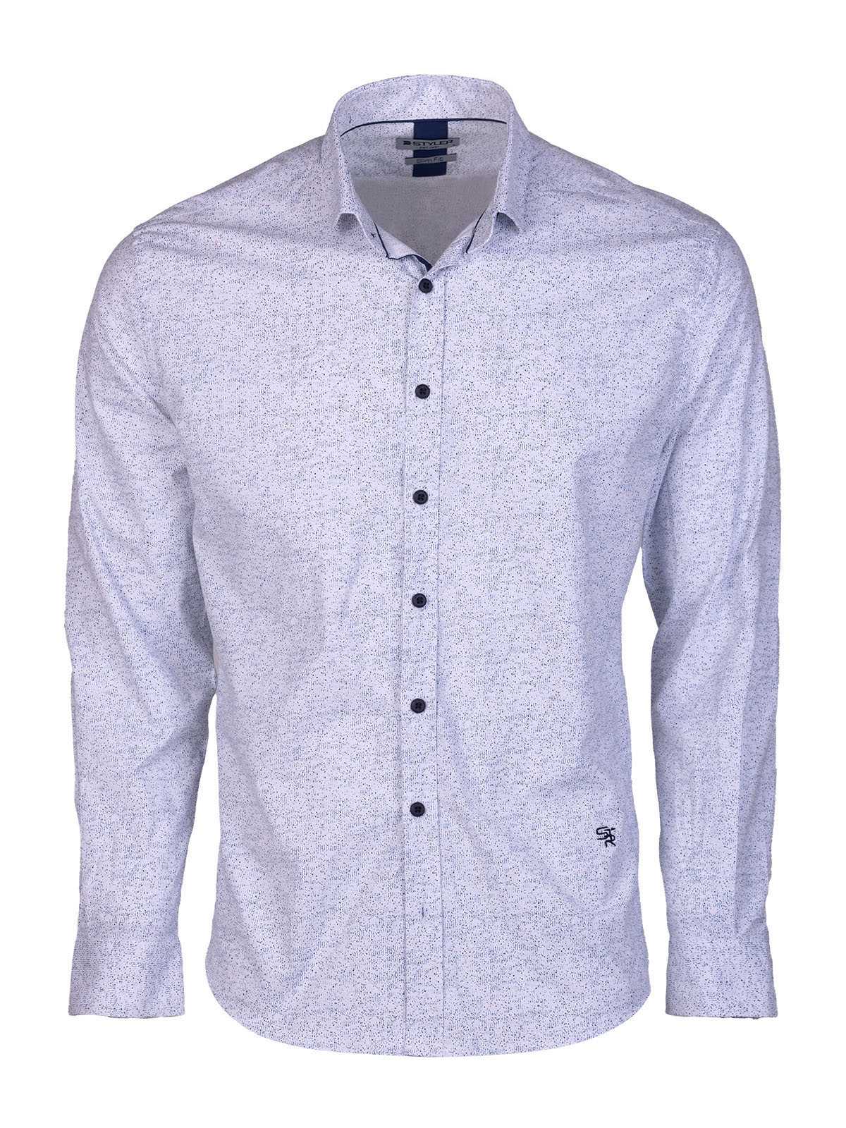 Mens white shirt with a spectacular desi - 21628 € 47.24 img1