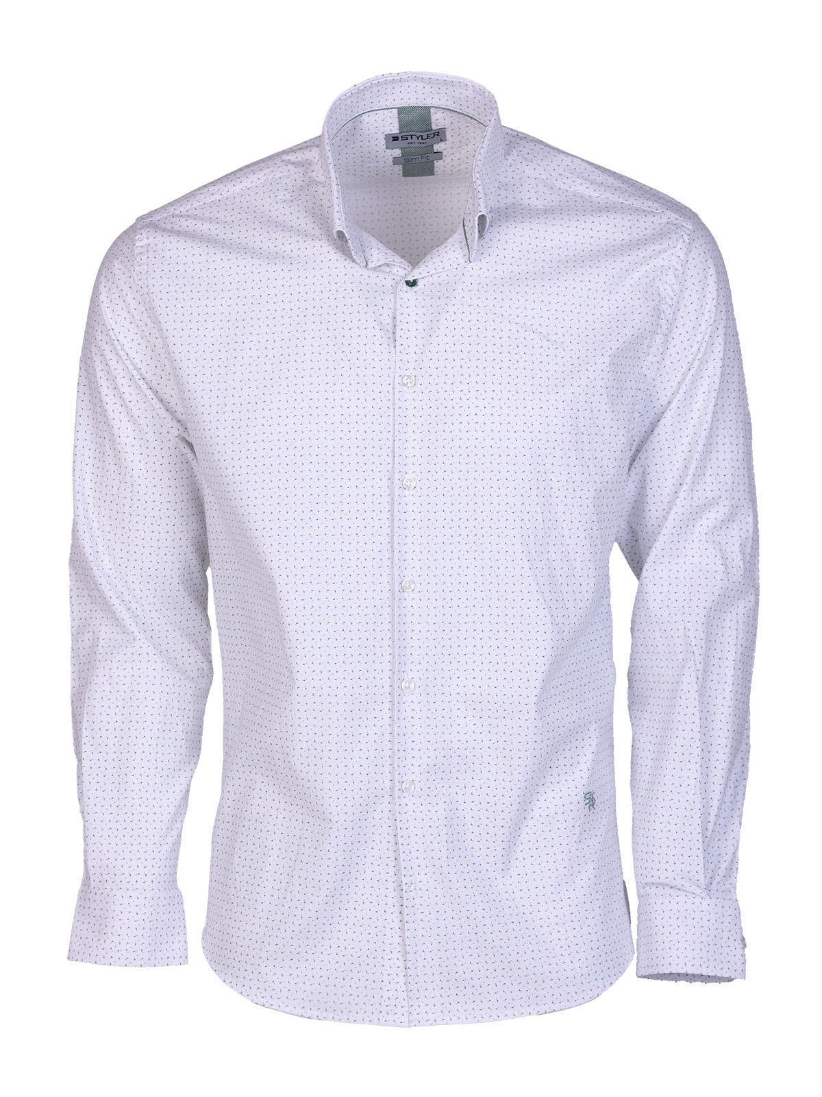 Cămașă albă cu design cu efect - 21635 € 47.24 img1