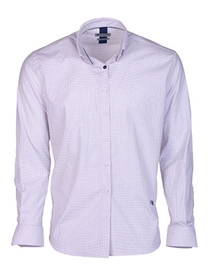 Mens white shirt with a spectacular desi - 21636 - € 47.24