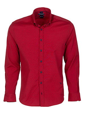 Red shirt with a spectacular design - 21640 - € 47.24