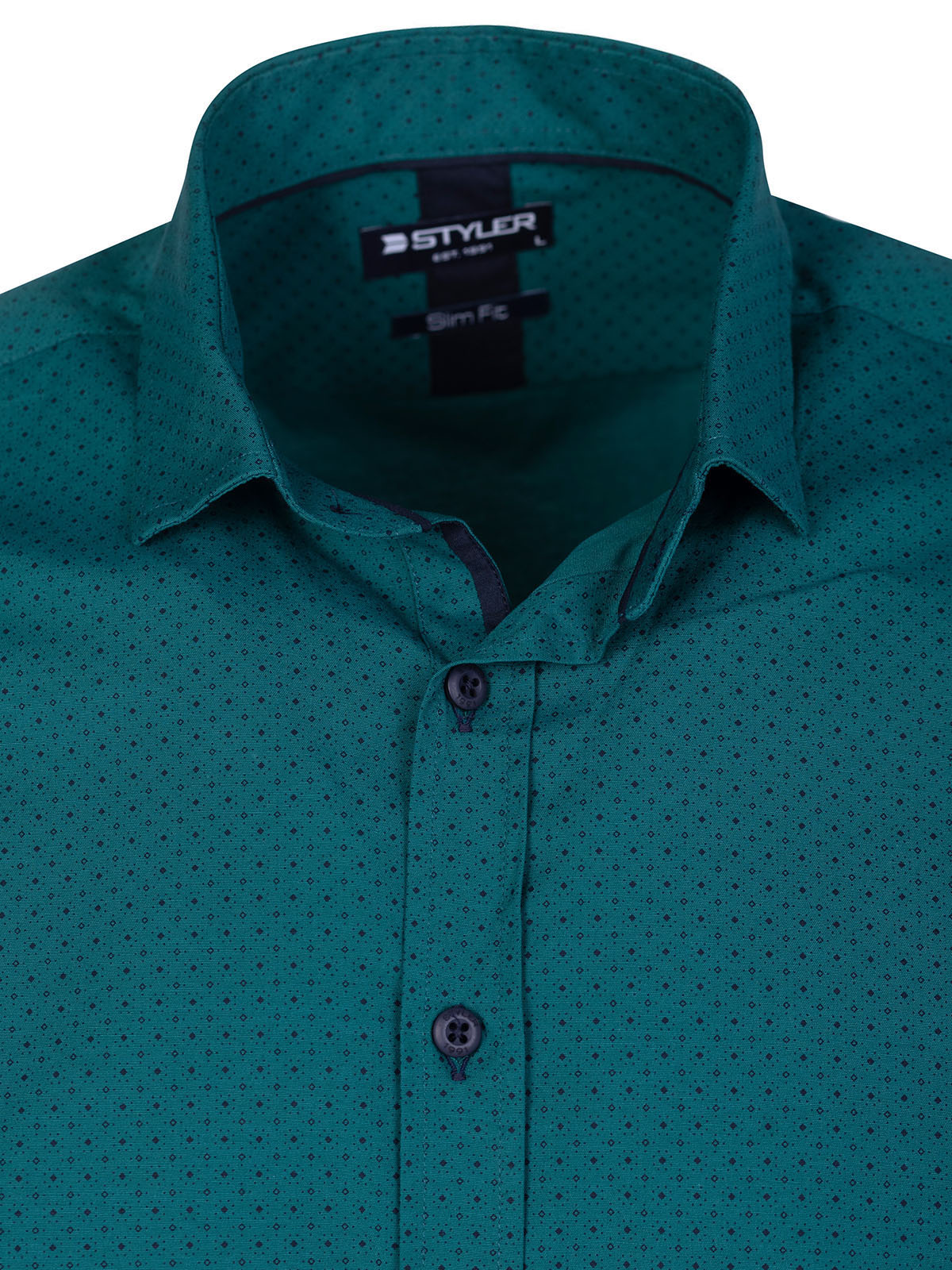 Dark green patterned shirt - 21641 € 47.24 img3