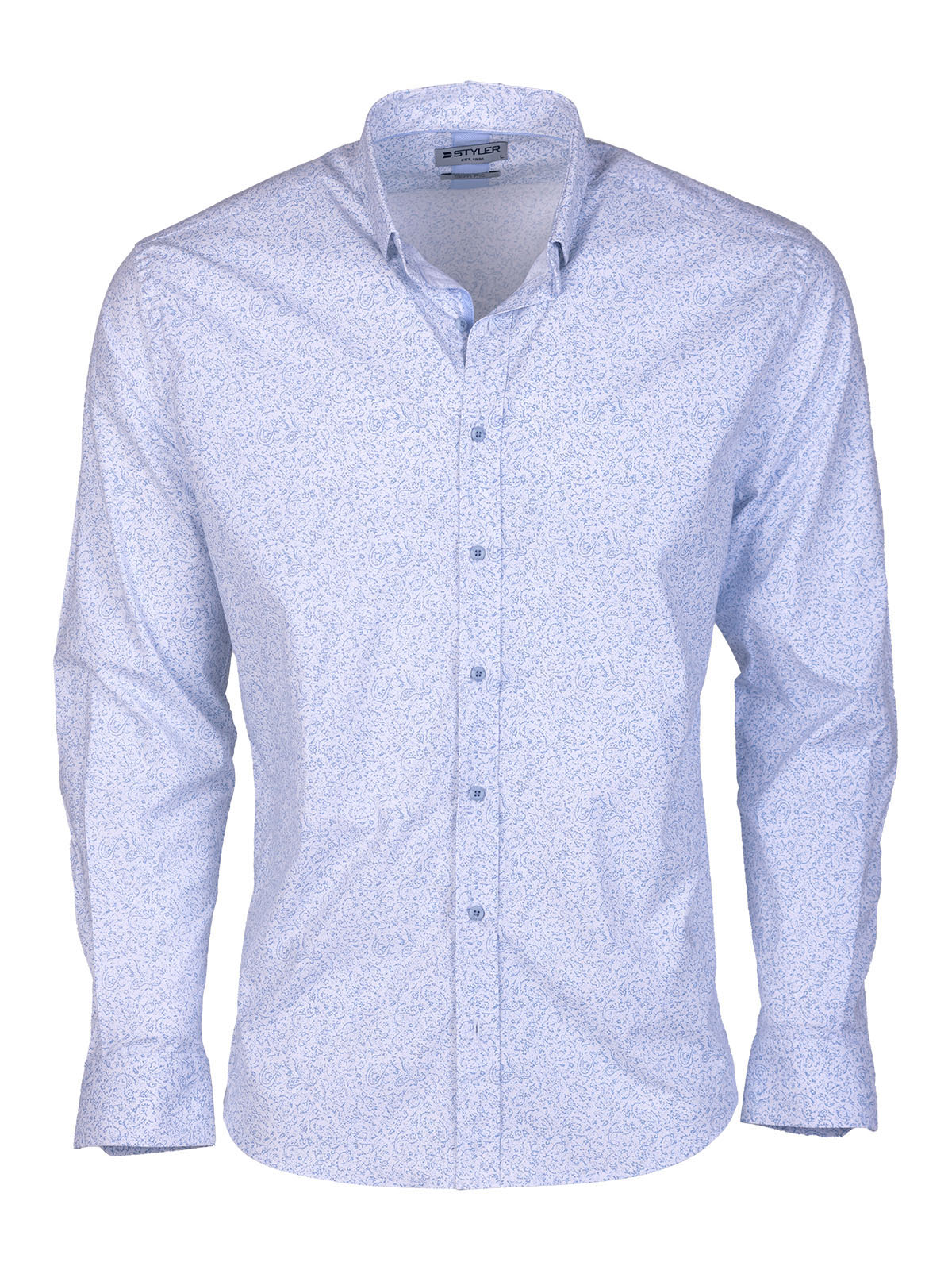Cămașă masculină albastru deschis paisle - 21642 € 47.24 img1