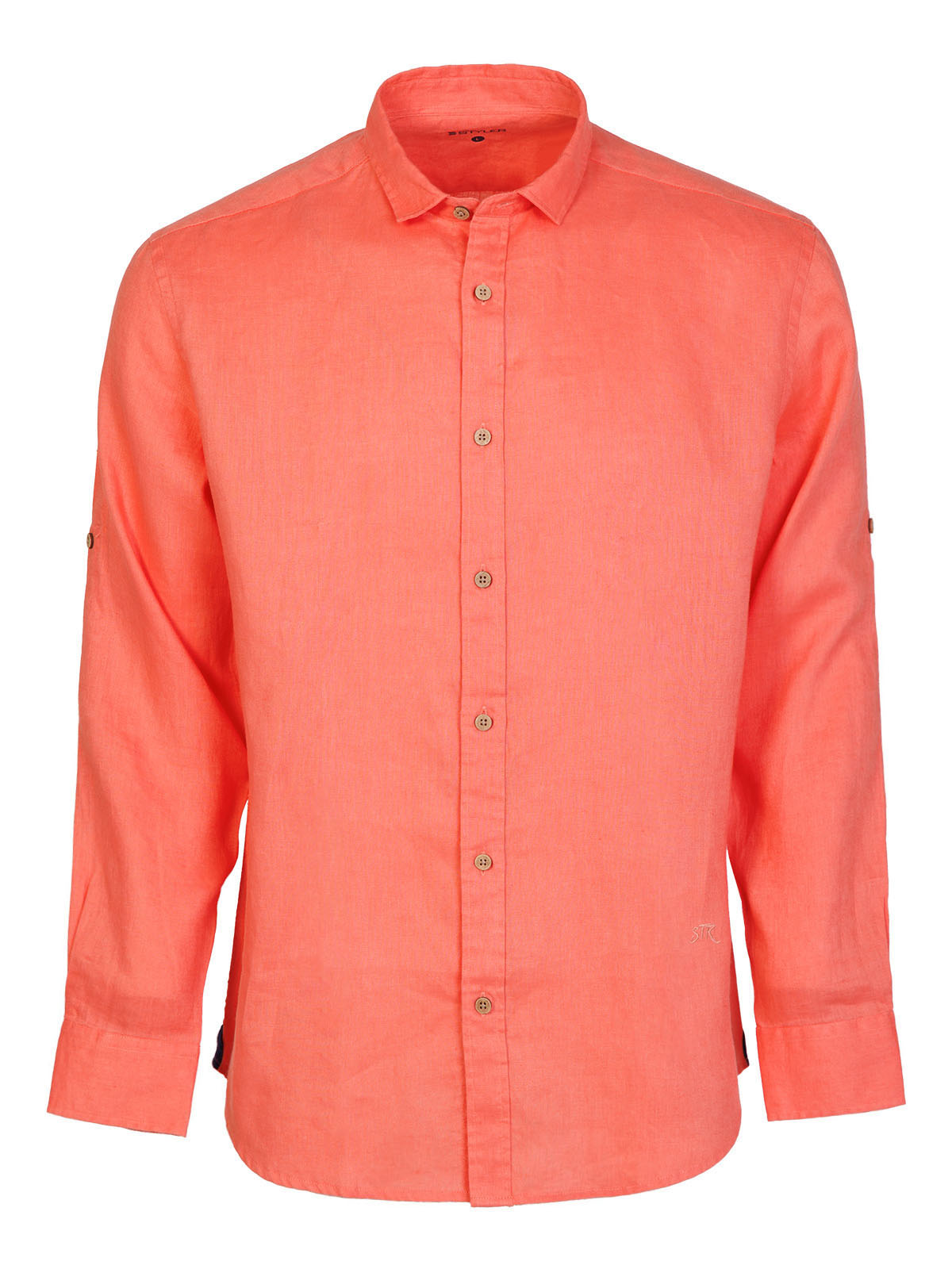 Cămașă bărbătească din in coral - 21661 € 61.30 img1