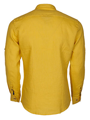 Mens yellow linen shirt - 21662 € 61.30 img2