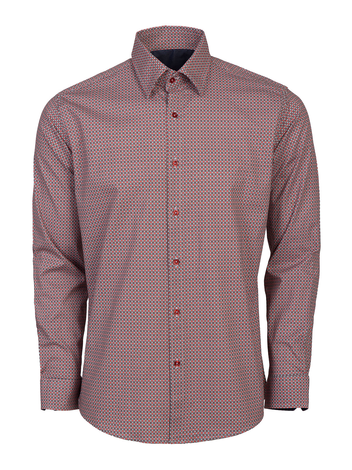 Mens redgrey shirt with stylish design - 21682 52.87 € img1