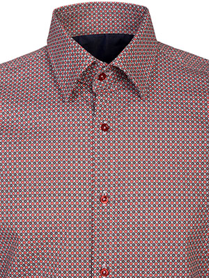 Mens redgrey shirt with stylish design - 21682 52.87 € img3