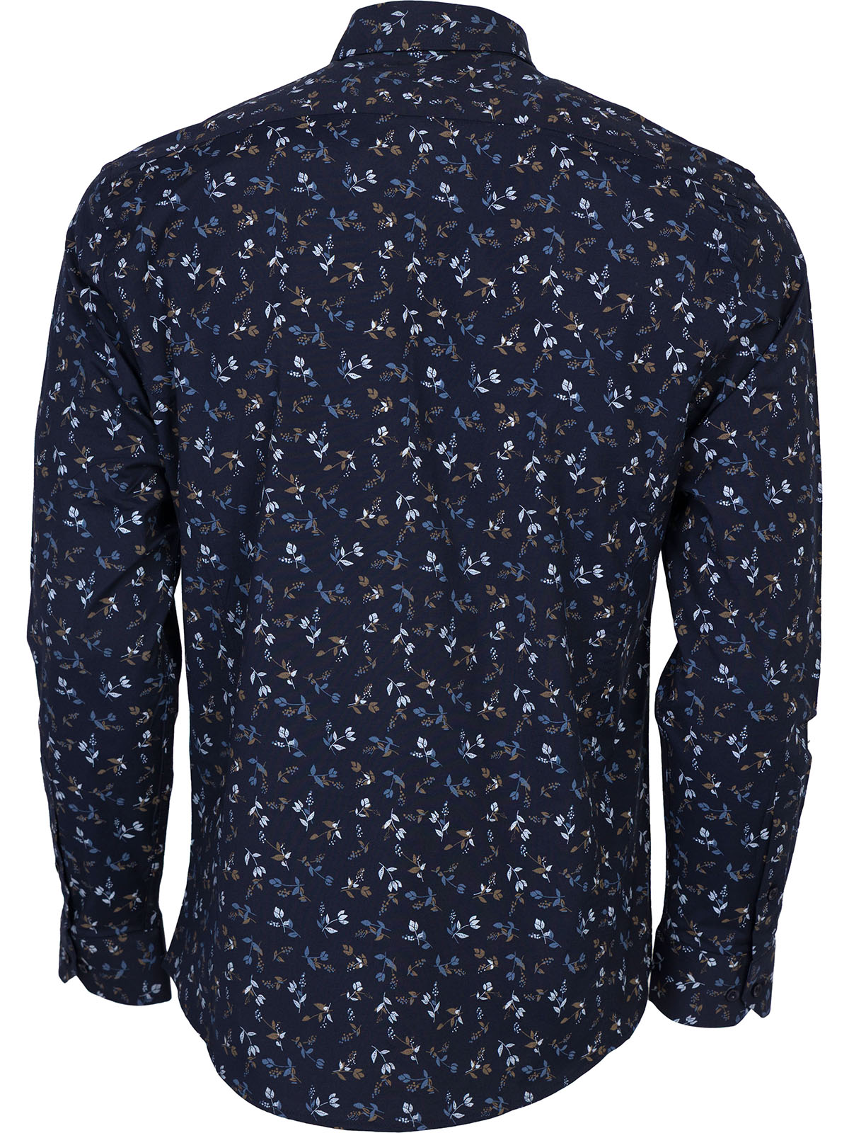 Men’s dark blue shirt with floral design - 21686 48.37 € img2