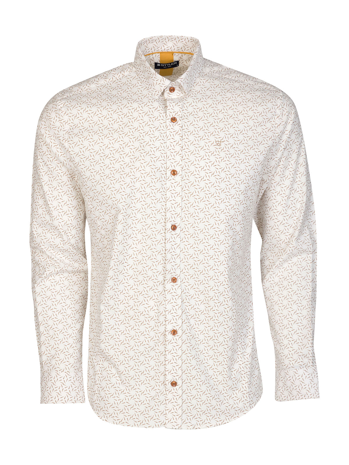 Men’s white shirt with eyecatching desi - 21703 47.00 € img1
