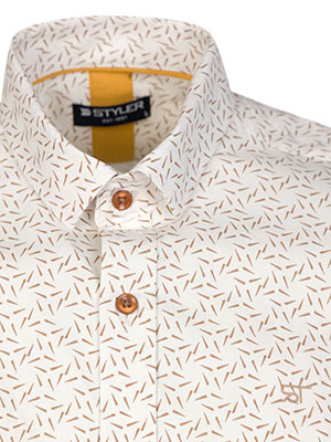 Men’s white shirt with eyecatching desi - 21703 47.00 € img3