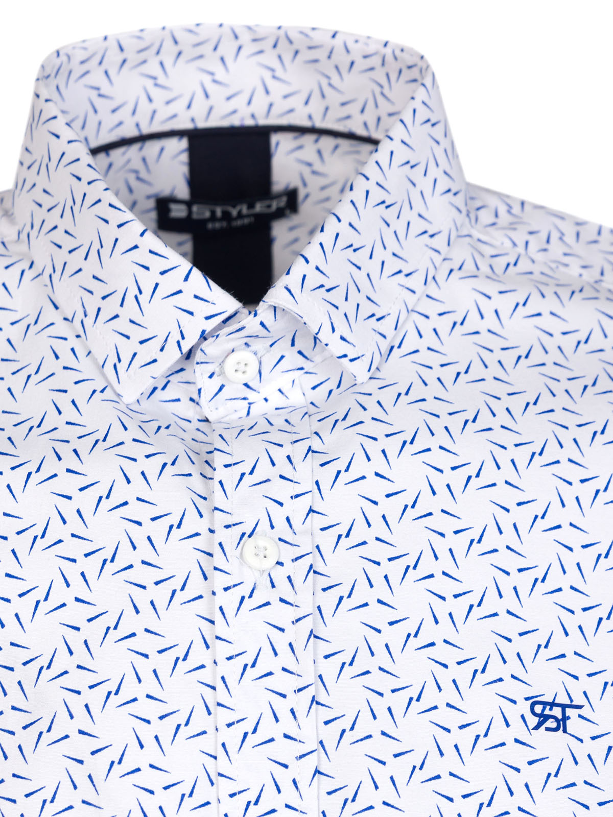 Men’s white shirt with eyecatching desi - 21704 47.00 € img3
