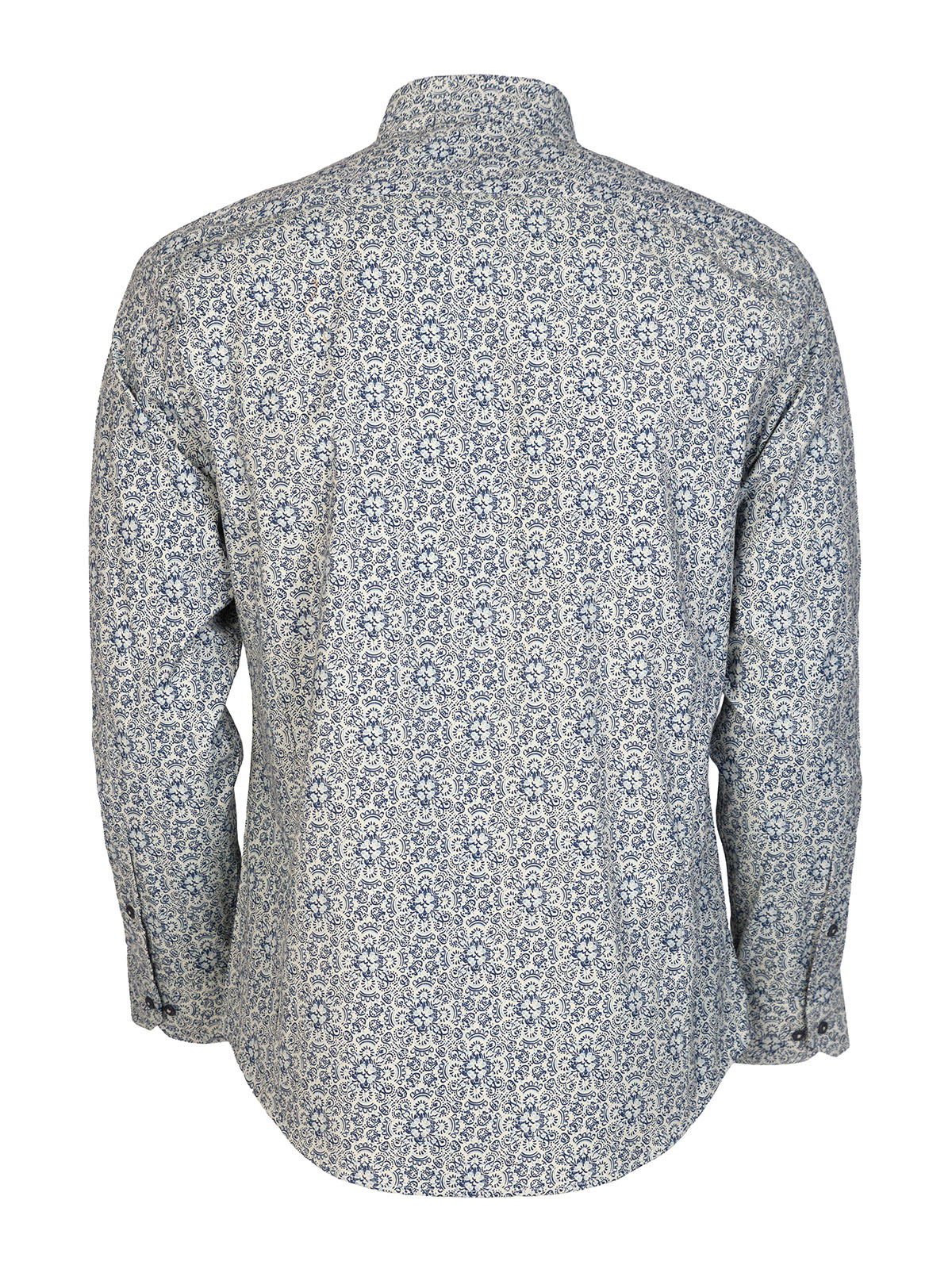 Men’s beige shirt with navy ornaments - 21707 47.00 € img2