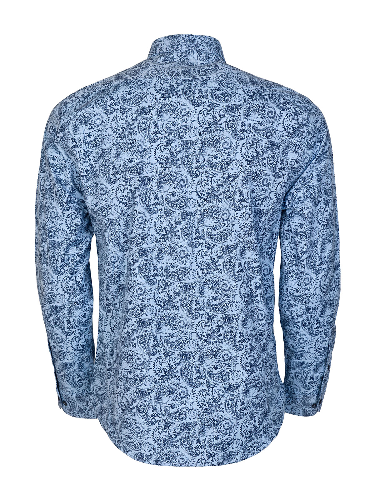 Ανδρικό γαλάζιο πουκάμισο με μοτίβο pais - 21708 47.00 € img2