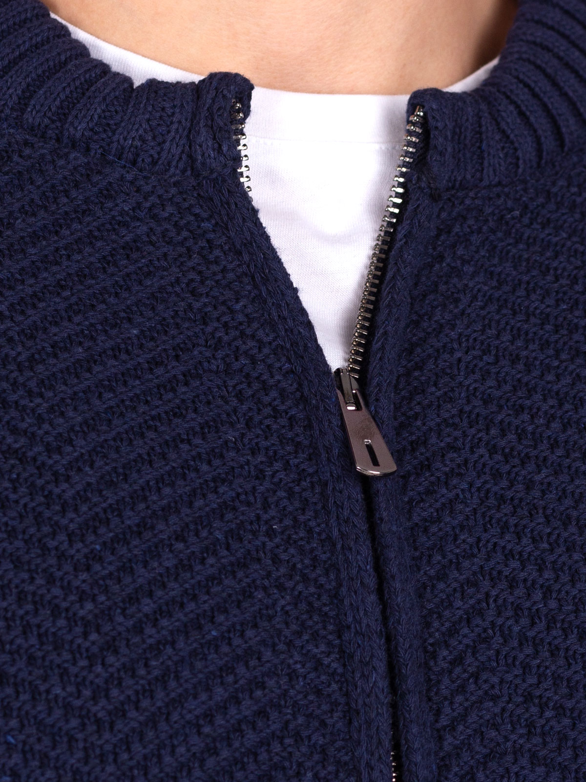 Cardigan cu un tricot mare în albastru î - 28110 € 61.30 img3