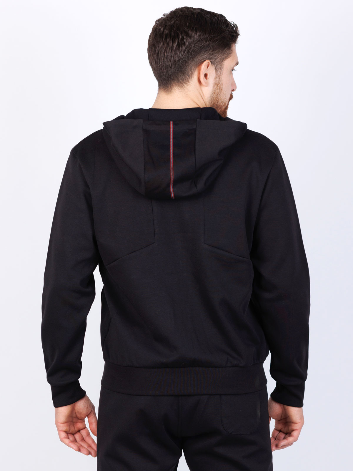 Sporty black hooded sweatshirt - 28111 € 44.43 img4