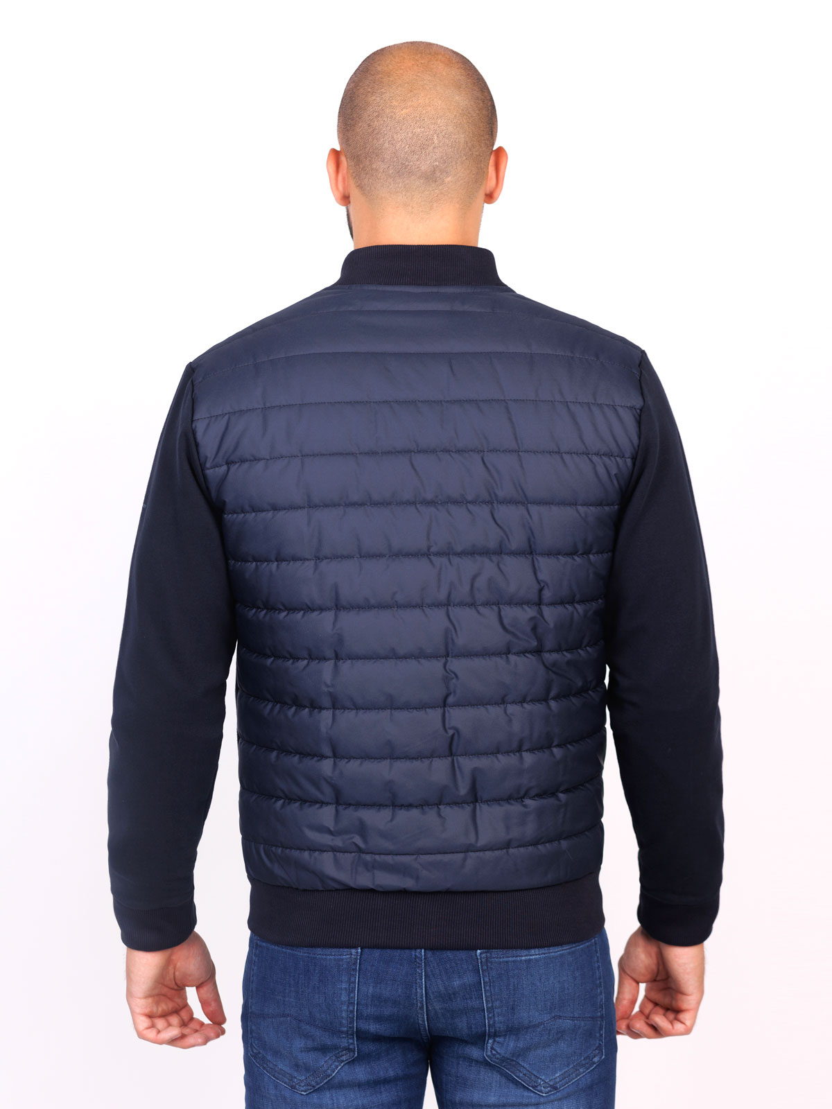 Navy blue quilted sweatshirt - 28122 € 66.37 img2