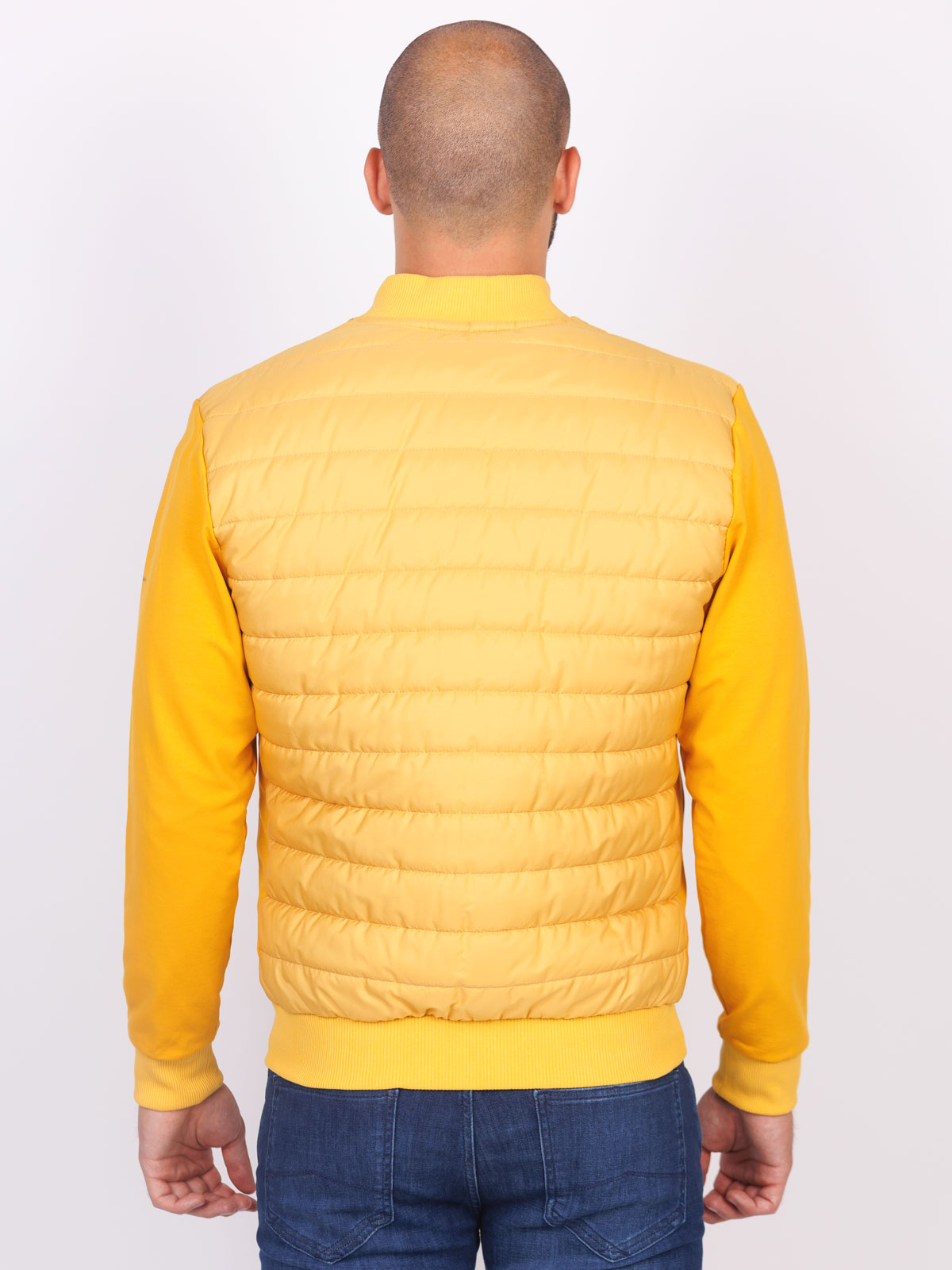 Yellow quilted sweatshirt - 28123 € 50.06 img2