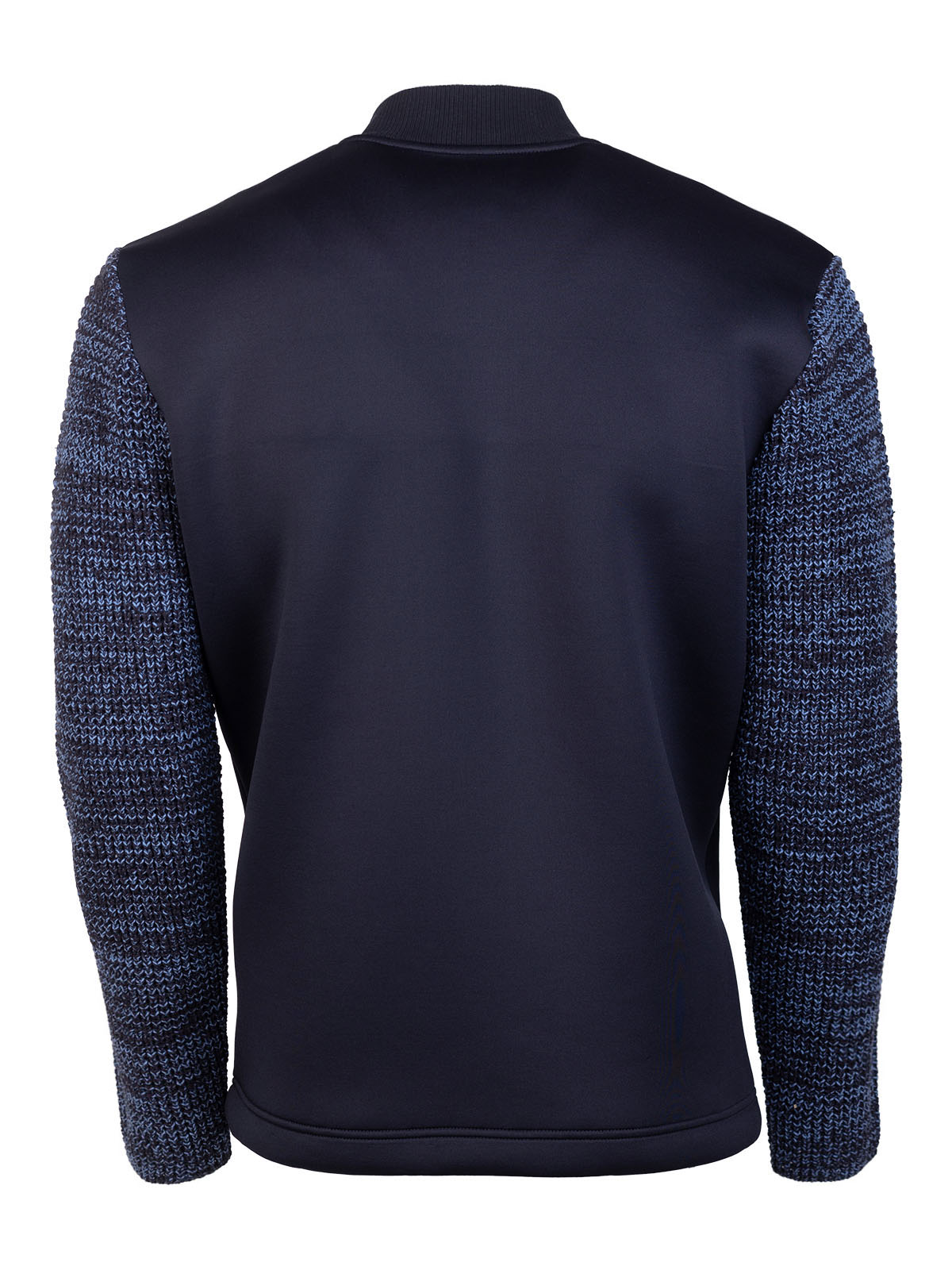 Navy blue sweatshirt with knitted sleeve - 28138 € 75.93 img2