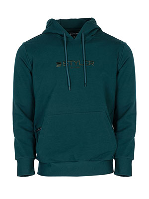 Dark green embroidered sweatshirt - 28143 - € 55.12