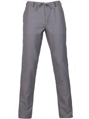 Pantaloni de culoare gri deschis cu sire-29011-€ 55.12