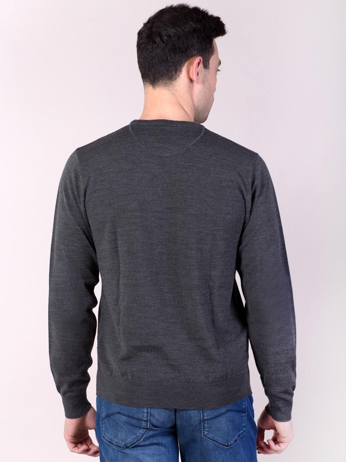 Sweater in gray with merino wool - 33077 € 24.75 img2