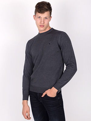 Merino wool sweater in gray - 33078 - € 19.12