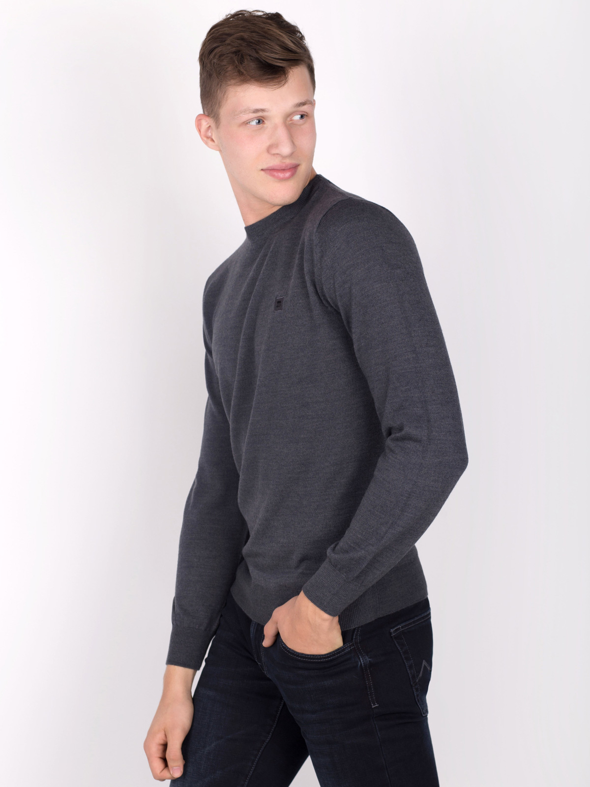 Merino wool sweater in gray - 33078 € 19.12 img2