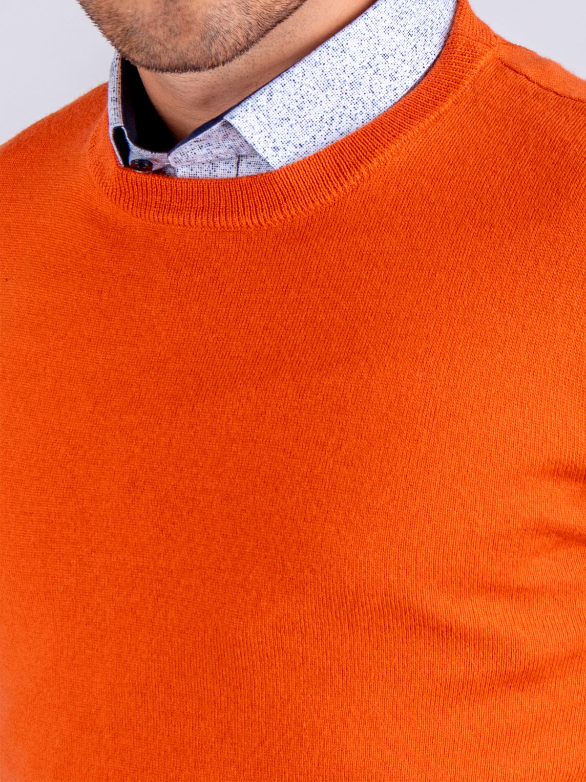 Πορτοκαλί πουλόβερ με μαλλί μερινό - 33082 € 42.74 img4