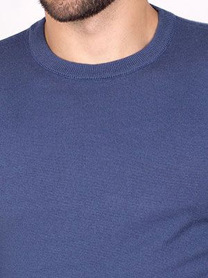 Πουλόβερ merino σε μπλε τζιν - 33087 € 34.87 img2