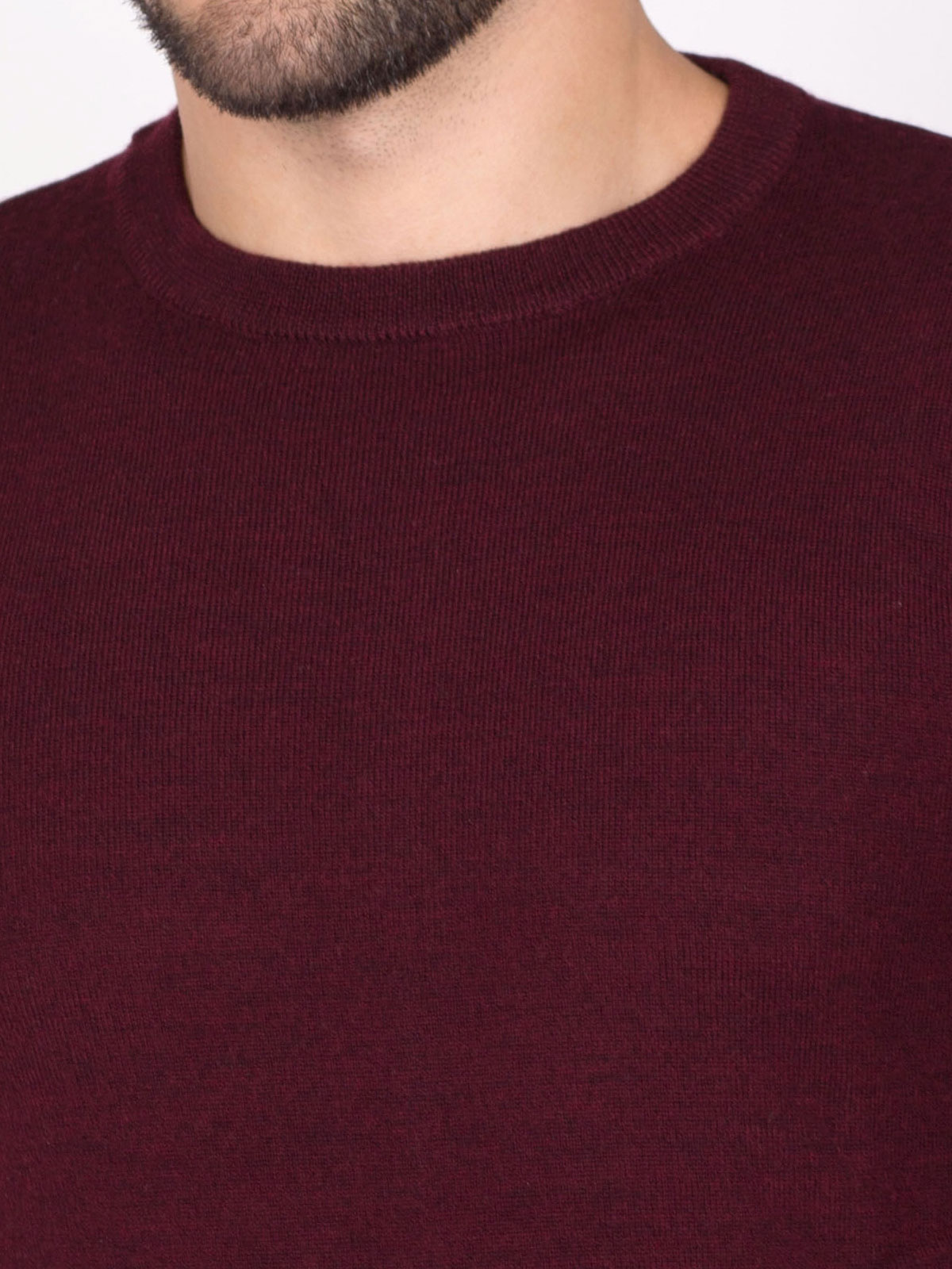 Merino wool burgundy sweater - 33088 € 34.87 img3