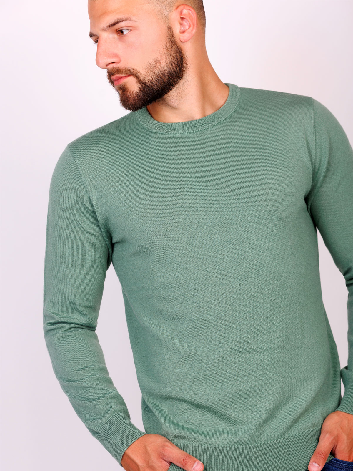 Merino sweater in green - 33092 € 42.74 img3