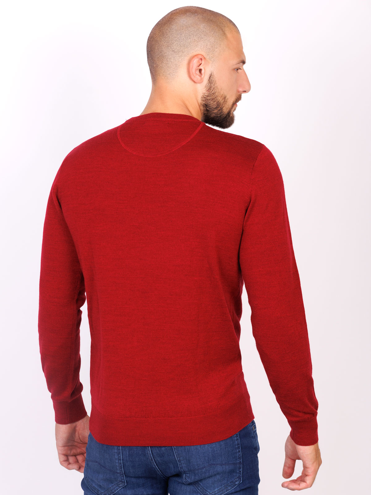 Merino sweater in burgundy - 33093 € 42.74 img2