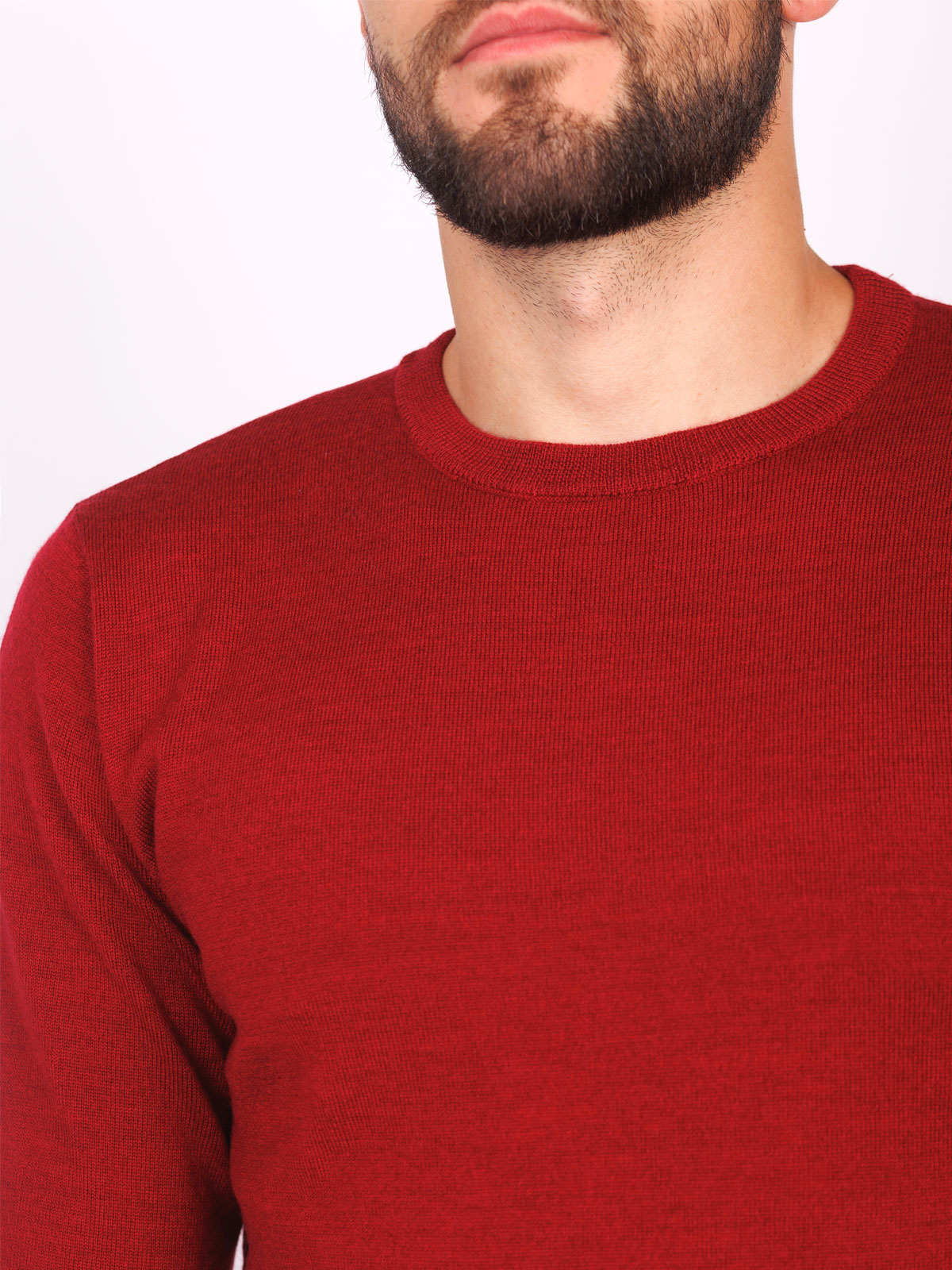 Merino sweater in burgundy - 33093 € 42.74 img3
