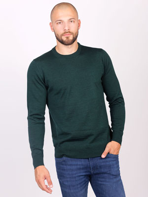 Mens sweater in dark green - 33098 - € 42.74