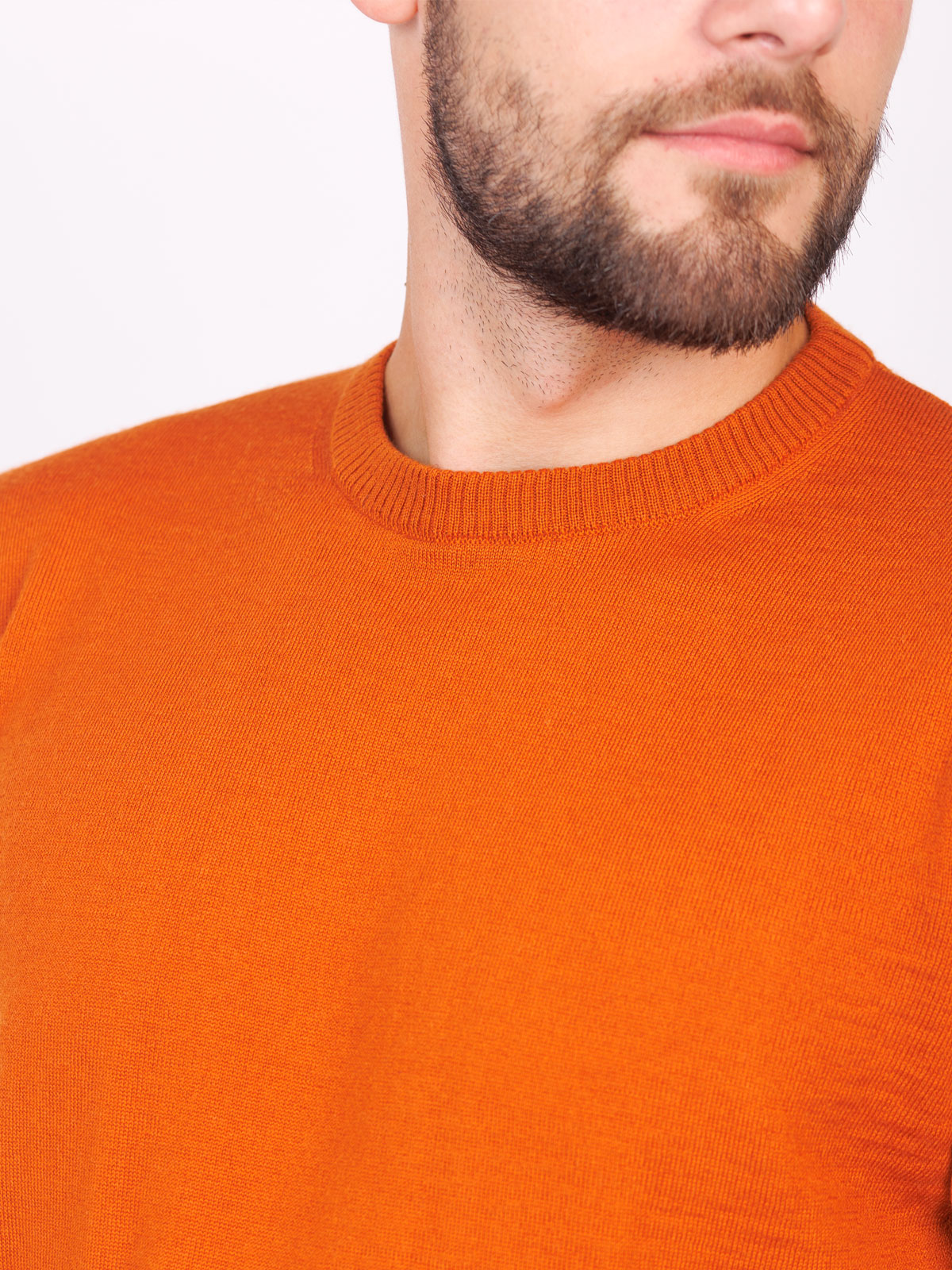 Μάλλινο πουλόβερ σε πορτοκαλί χρώμα - 33099 € 42.74 img3