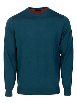 Mens sweater in petrol green-33106-€ 51.74