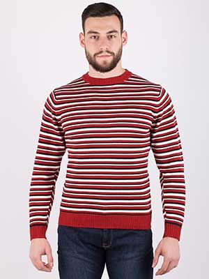 Striped sweater in three colors - 35076 - € 6.75
