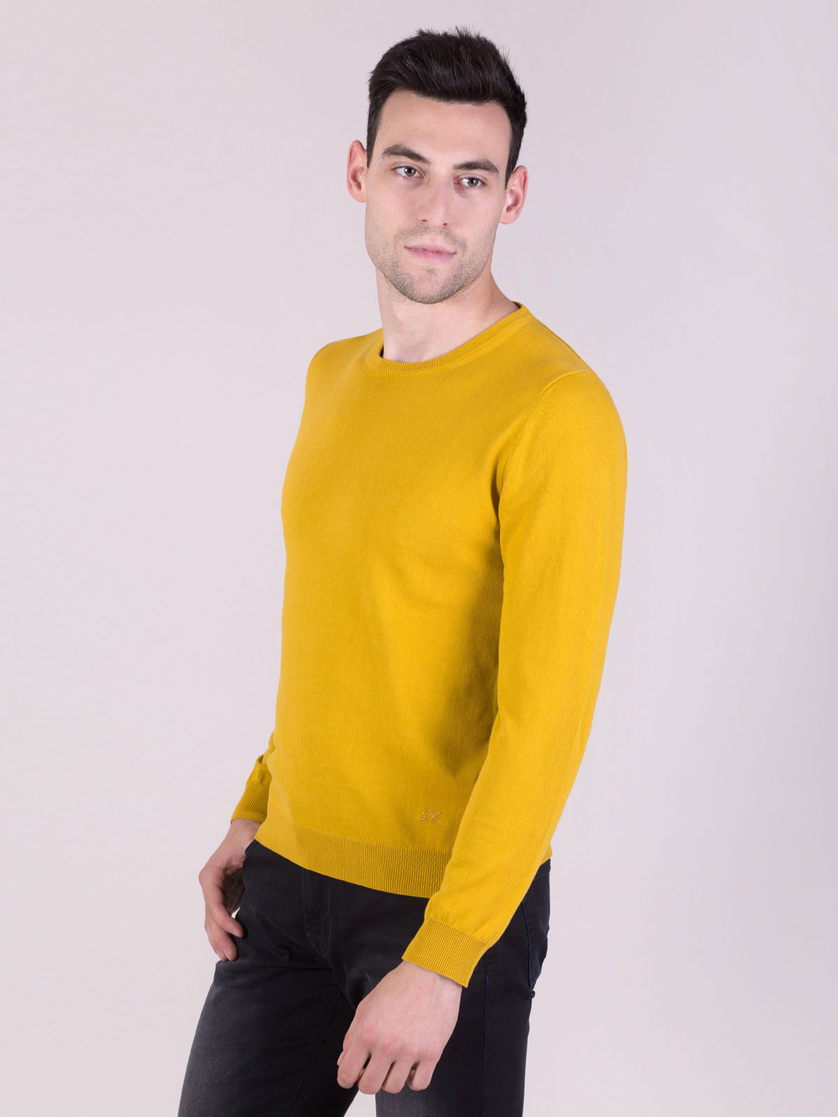 Κίτρινο βαμβακερό πουλόβερ - 35269 € 16.31 img3