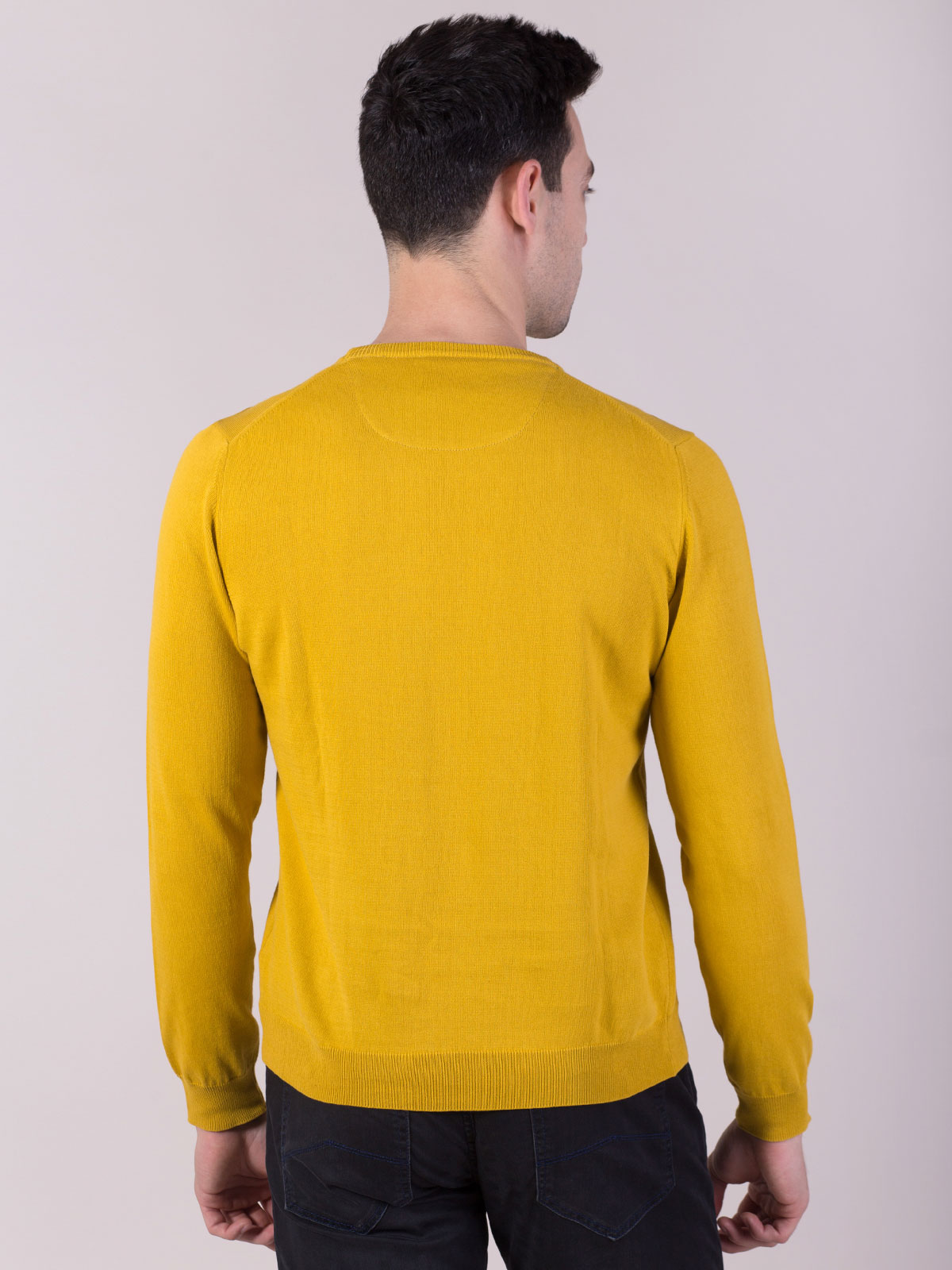 Κίτρινο βαμβακερό πουλόβερ - 35269 € 16.31 img4