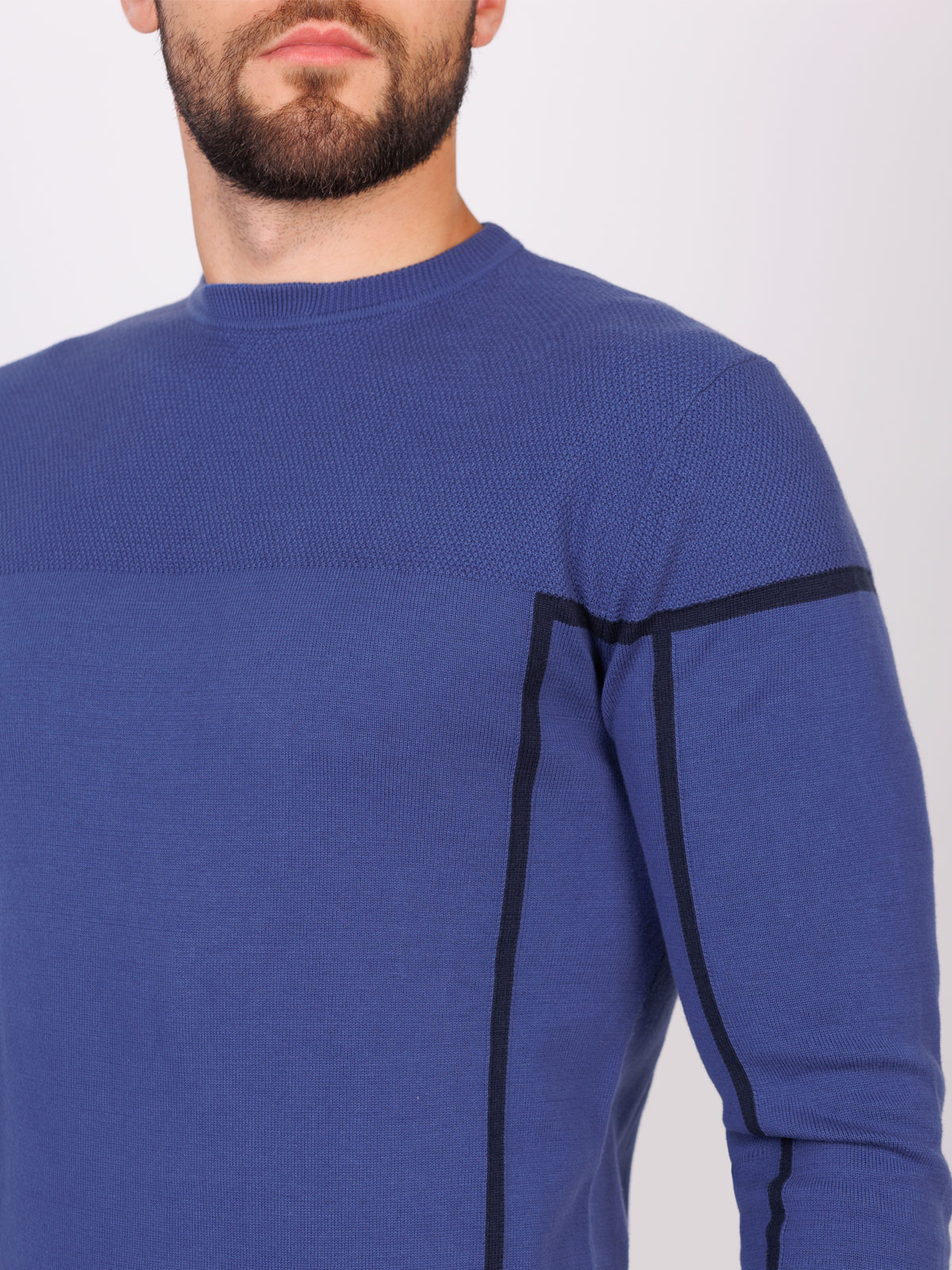Bluza albastra cu dungi negre - 35282 € 34.87 img3