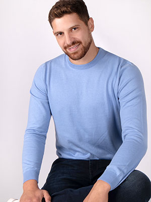 Model de bază pulover albastru - 35288 - € 27.00