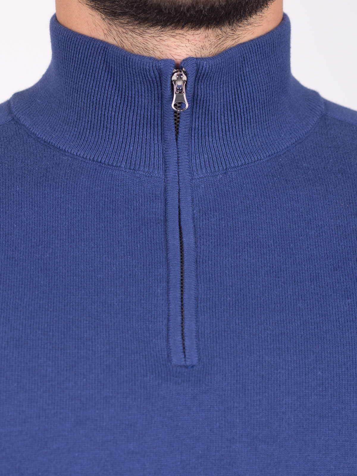 Blue polo shirt with zip - 35294 € 47.24 img2