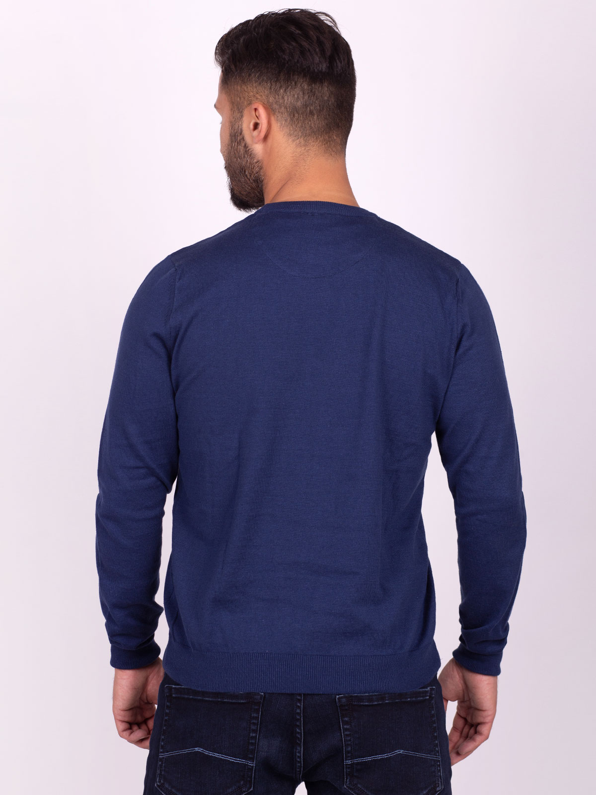Μπλε πουλόβερ με μελάνι - 35299 € 37.12 img4
