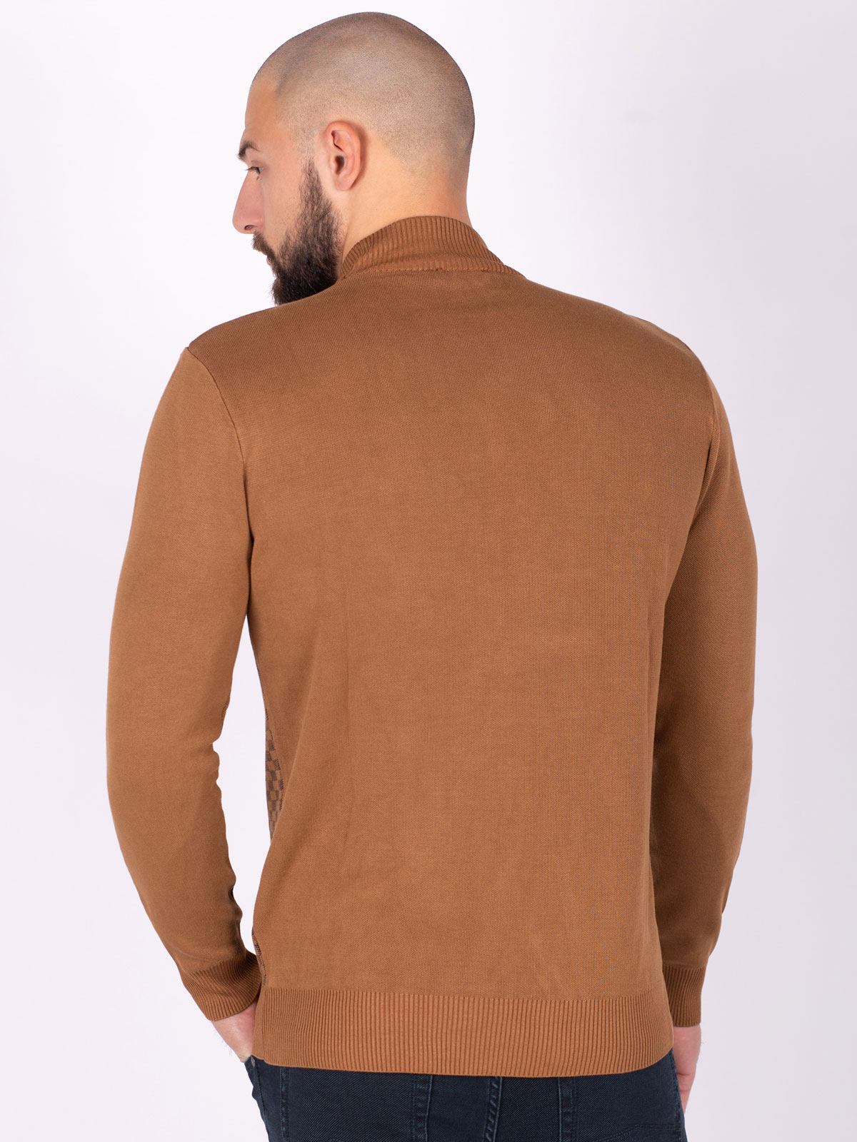 Polo shirt in brown with a checkered pat - 35303 € 38.81 img4