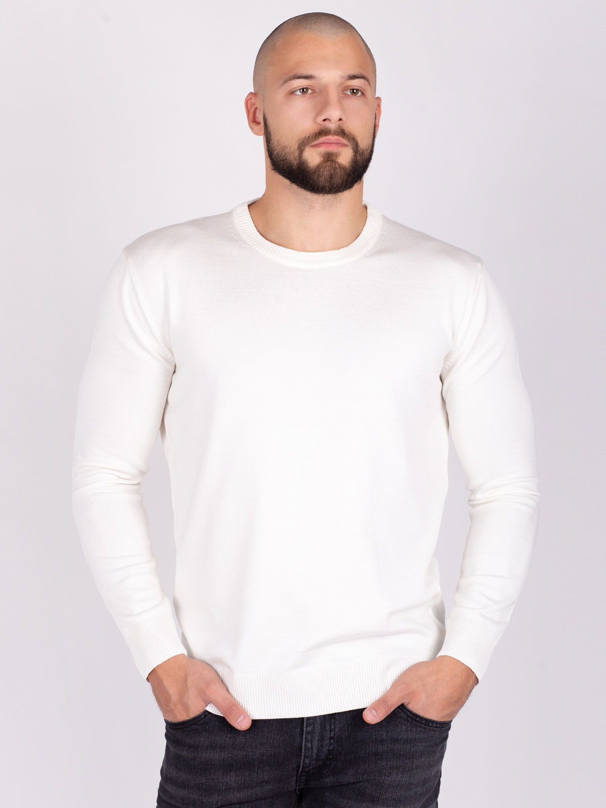 Sweater in white fine knit - 35307 € 43.87 img3