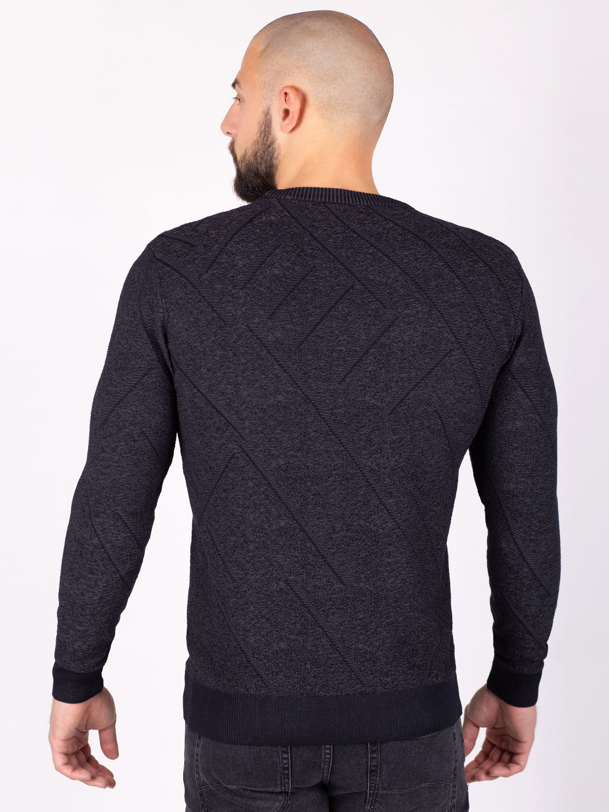Sweater in blue gray melange - 35308 € 38.81 img3