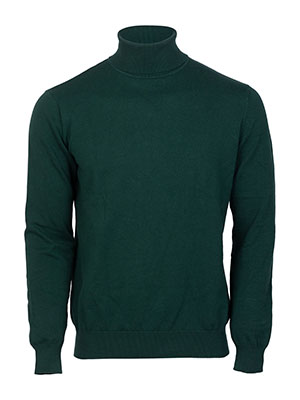 item:Mens cotton polo shirt in green - 35319 - € 47.24