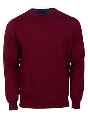 Mens sweater in burgundy-35321-€ 47.24